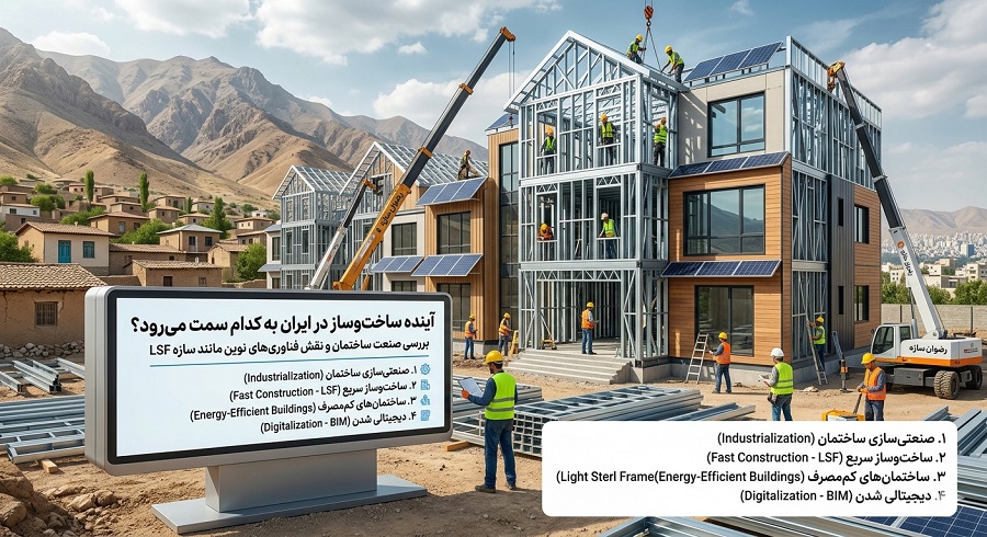 آینده ساخت‌وساز در ایران به کدام سمت می‌رود؟ | آینده سازه LSF و ساختمان‌سازی شرکت رضوان سازه