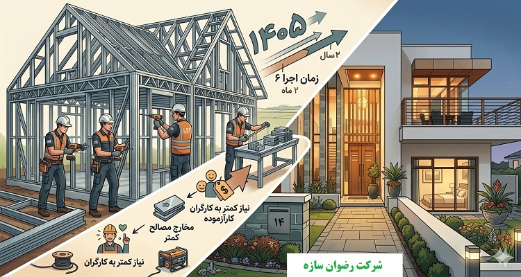 ساخت خانه در ۱۴۰۵ بدون دردسر کمبود کارگر و گرانی مصالح سازنده خوب و عالی ویلاسازی آپارتمان در رشت و گیلان